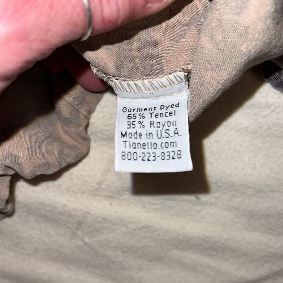 Tenello TENCEL™ Print "French Batik" Penelope Blouse Women size XS - Picture 9 of 11